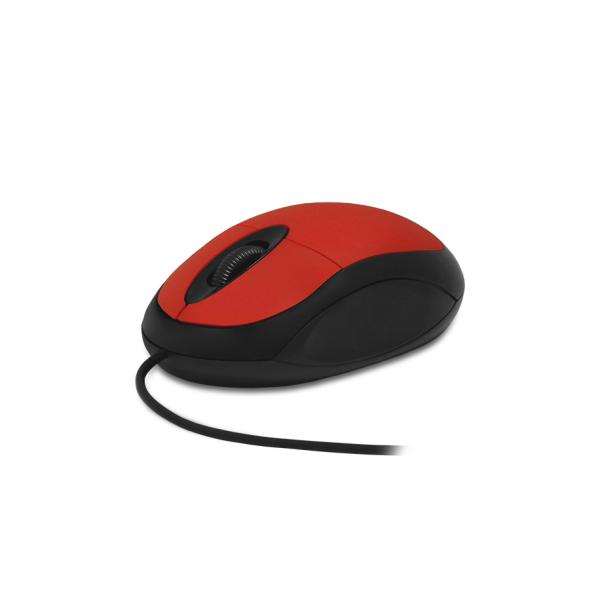 Мышь оптическая CBR CM 102, USB, 2 кнопки, колесо, 1200dpi, для ноутбука, красный-черный