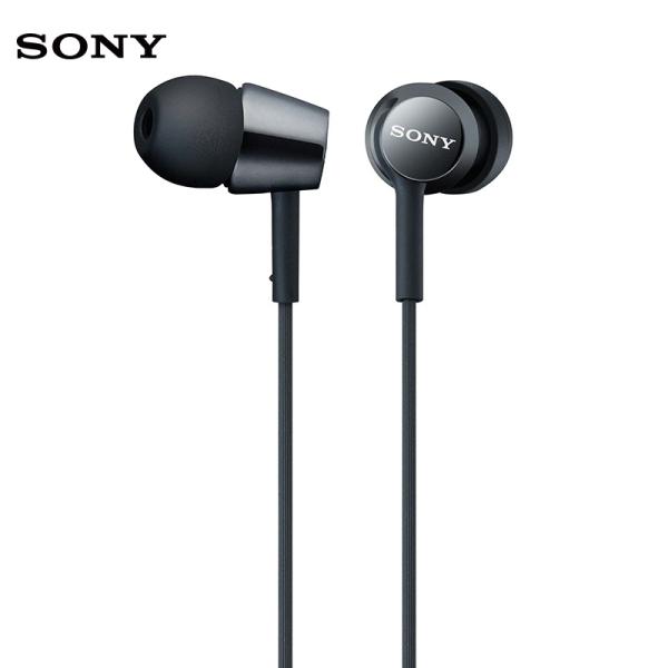 Наушники проводные вставные Sony MDR-EX155, 5..24000Гц, кабель 1.2м, MiniJack, позолоченные контакты, динамические, черный