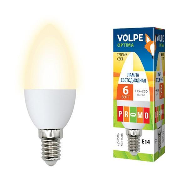 Суперцена на светодиодную белую лампу E14 Volpe Optima!