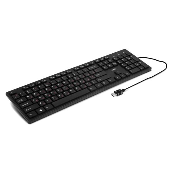 Клавиатура Sven KB-E5600H, USB, USB hub 2*AF, черный