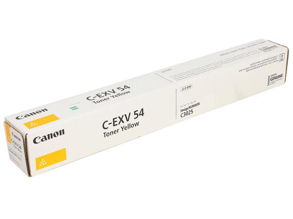 Тонер Canon C-EXV54 Yellow 1397C002, для Canon C3025/C3025i, 8500стр, желтый