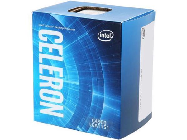 Процессор S1151v2 Intel Celeron G4900 3.1ГГц, 2*256KB+2MB, 8ГТ/с, Coffee Lake 0.014мкм, Dual Core, видео 350МГц, 54Вт, BOX