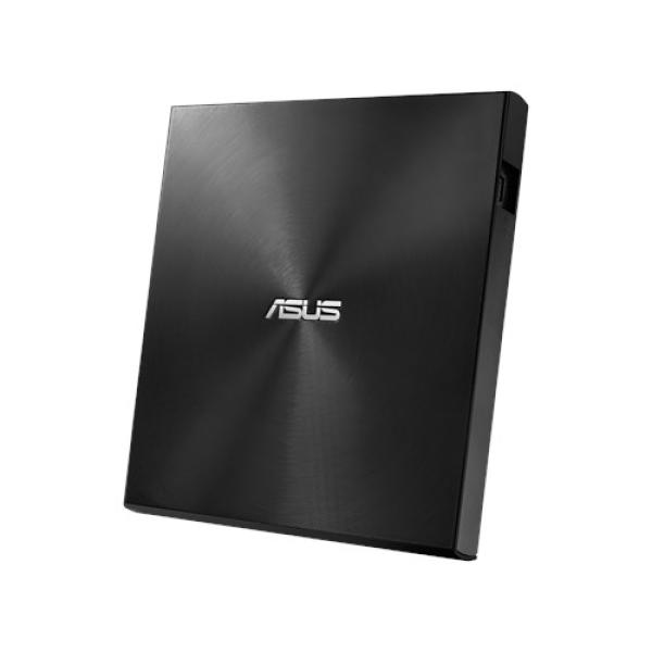 Привод DVD-RW внешний тонкий ASUS ZenDrive U9M (SDRW-08U9M-U/BLK/G/AS), USB2.0, DVD-Dual 6/6/8, DVD 8/8/6/8/8, DVD-RAM 5/5, CD 24/24/24, 1MB, без БП, черный