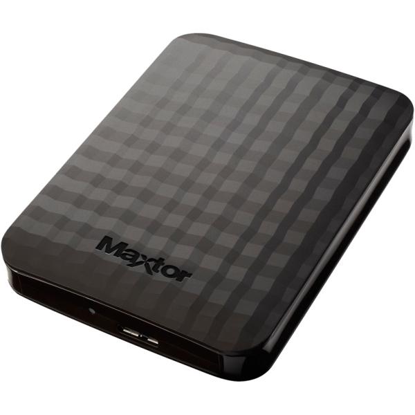 Жесткий диск внешний 2.5" USB3.0  1TB Maxtor STSHX-M101TCBM, 5400rpm, 16MB cache, microUSB B, компактный, черный