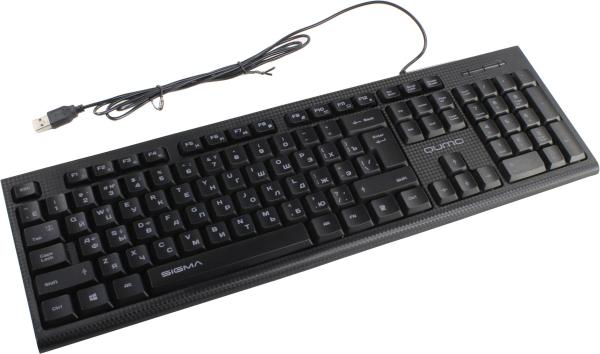 Клавиатура QUMO Office K38 Sigma, USB, подсветка, черный