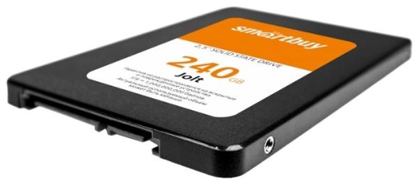 Накопитель SSD 2.5" SATA  240GB Smartbuy Jolt SM2258XT (SB240GB-JLT-25SAT3), SATAIII, 3D NAND TLC, 530/480MB/s
