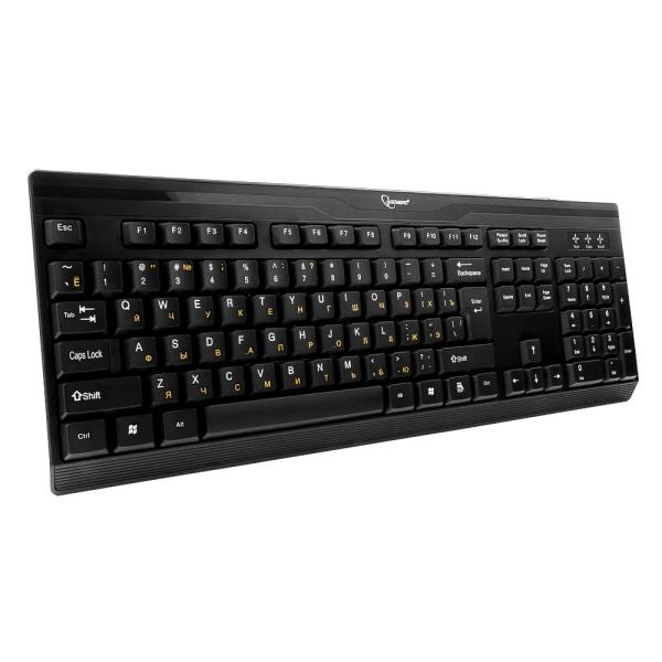 Клавиатура Gembird KB-8335U-BL, USB, черный