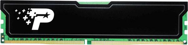 Оперативная память DIMM DDR4 16GB, 2666МГц (PC21280) Patriot Signature (PSD416G26662H), 1.2В, радиатор