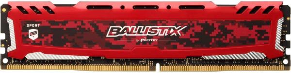 Оперативная память DIMM DDR4 16GB, 3200МГц (PC25600) Crucial Ballistix Sport LT (BLS16G4D32AESE), 1.35В, радиатор