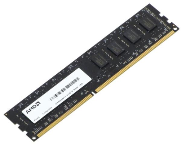 Оперативная память DIMM DDR3  8GB, 1333МГц (PC10600) AMD R338G1339U2S-UO, 1.5В