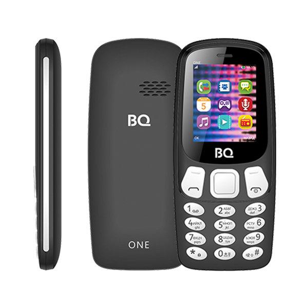 Мобильный телефон 2*SIM BQ BQ-1844 One, GSM850/900/1800/1900, 1.77" 160*128, BT, SD-micro/SDHC-micro, радио, MP3 плеер, без ЗУ, черный