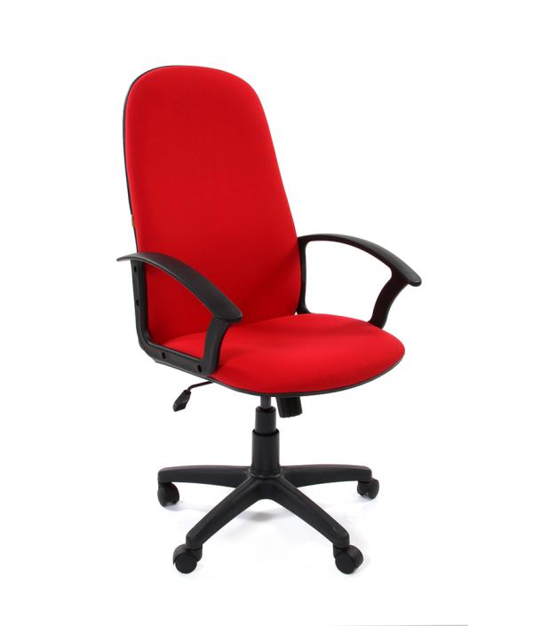 Кресло Chairman CH 289  NEW 12-266, красный, ткань, механизм качания TG, закругленные подлокотники, крестовина - пластик, регулировка высоты сиденья - газлифт, до 120кг