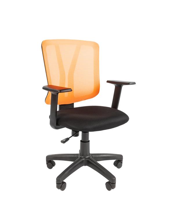 Кресло Chairman CH 626 DW66, оранжевый, сетка, механизм качания PST, Т-образные подлокотники, крестовина-пластик, регулировка высоты сиденья - газлифт, до 120 кг