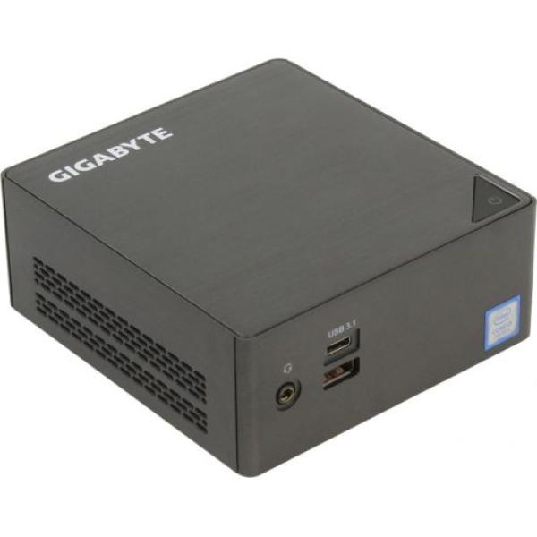 Платформа неттоп GIGABYTE GB-BKI3HA-7100, Core i3-7100U 2.4, 2*SO-DIMM DDR4 1.2В/ Видео HDMI/miniDP / M.2/ LAN1Gb/ WiFi/ 3USB3.0/ USB-C/, черный