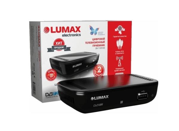 Приставка для цифрового эфирного ТВ DVB-T2 Lumax DV1110HD 