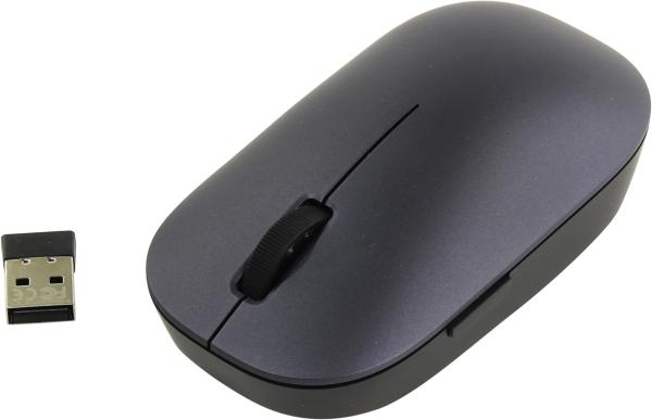 Мышь беспроводная оптическая Xiaomi Mi Wireless Mouse, USB, 4 кнопки, колесо, FM 10м, 1200dpi, 1*AA, черный, HLK4012GL
