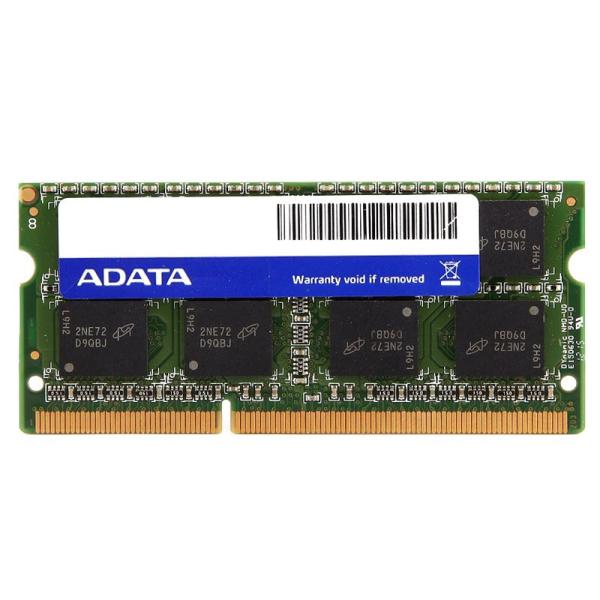 Оперативная память SO-DIMM DDR3  4GB, 1600МГц (PC12800) A-Data AO1L16BC4R1-BUTS, 1.35В