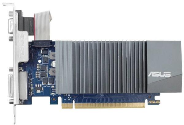 Видеокарта PCI-E Gf  GT710 ASUS GT710-SL-1GD5, 1GB GDDR5 64bit 954/5012МГц, PCI-E3.0, HDCP, DVI/HDMI/VGA, 19Вт