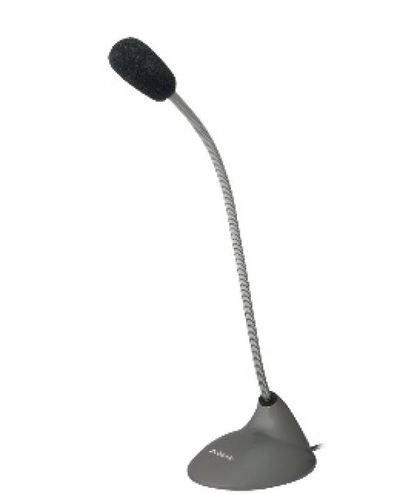 Микрофон на гибком основании Defender MIC-111, 20..13000Гц, кабель 1.5м, MiniJack, 54дБ, гибкая ножка, серый