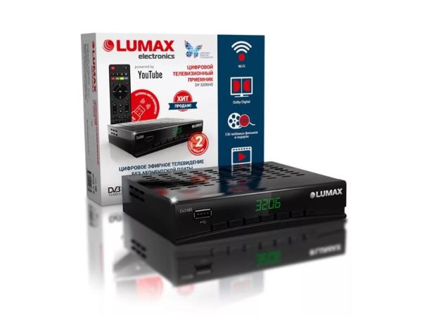 Приставка для цифрового эфирного ТВ DVB-T2 Lumax DV3206HD 