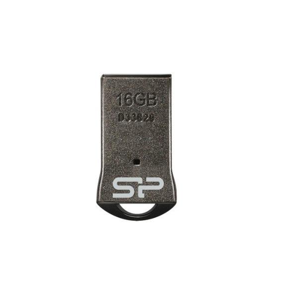 Флэш-накопитель USB2.0  16GB Silicon Power Touch T01 SP016GBUF2T01V3K, компактный, черный