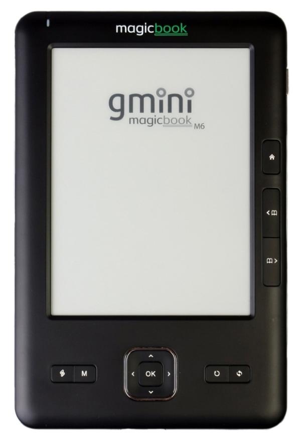 Электронная книга G-mini MagicBook M6, 400МГц, Flash 2GB, 6" 600*800, DjVu/FB2/HTML/PDF/TXT, SD-micro, USB2.0, радио, MP3 плеер, 125*192*10мм 293г, черный