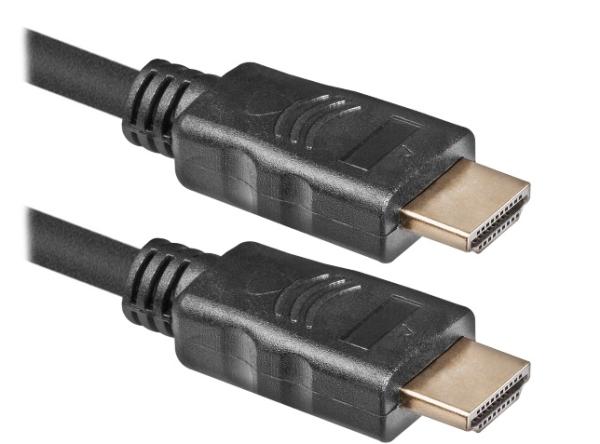 Кабель HDMI штырь - HDMI штырь 15м Defender HDMI-50PRO, версия 2.0, 4K, поддержка 3D, ethernet, канал возврата аудио, черный