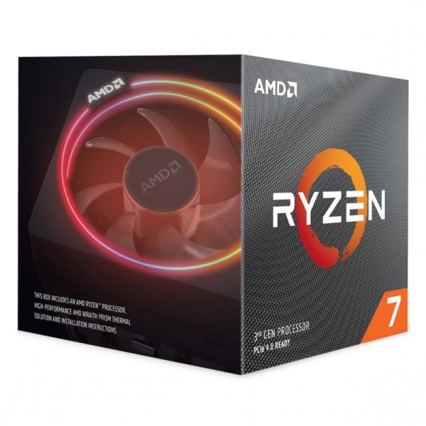 Процессор AM4 AMD RYZEN 7 3700X 3.6ГГц, 8*512KB+2*16MB, Matisse, 7нм, Eight Core, SMT, Dual Channel, 65Вт, BOX