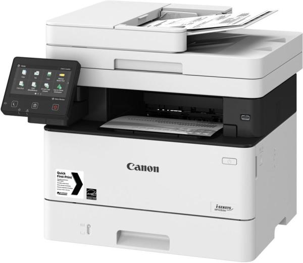 МФУ с факсом лазерное Canon i-SENSYS MF426dw, 38стр/мин, принтер 1200dpi, копир 600dpi, 38стр/мин, Zoom 25..400%, цв. сканер 600dpi, LAN, USB2.0, Wi-Fi, ЖК дисплей, дуплекс, автоподатчик, 80000стр/мес