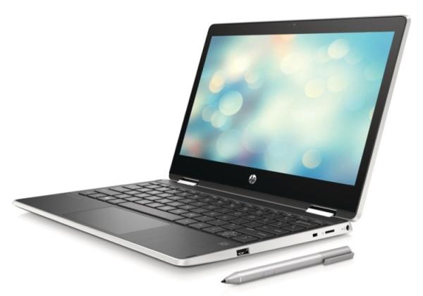 Ноутбук сенсорный 11" HP x360 11, Pentium N4200 1.1 4GB 128GB SSD USB2.0/USB3.0 WiFi BT HDMI W10Pro AE 1.4кг серебристый ????