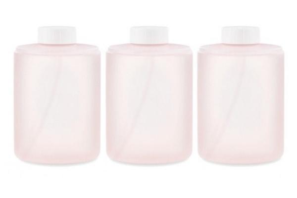Мыло жидкое для диспенсера Xiaomi для дозатора Mijia Automatic Foam Soap Dispenser, 3*320 мл, пластик, розовый