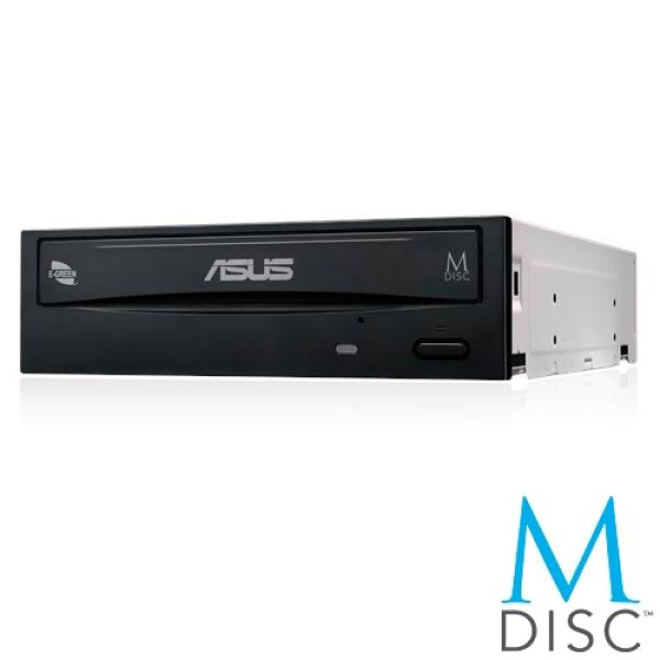 Привод DVD-RW ASUS DRW-24D5MT/BLK/G/AS, SATA, DVD-Dual 8/8/12, DVD 24/24/6/8/16, DVD-RAM 5/5, CD 48/24/48, 1.5MB, M-Disc, черный