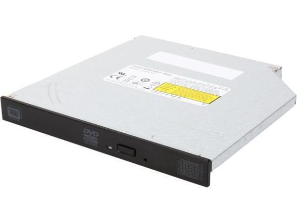 Привод DVD-RW LiteOn DS-8ACSH, SATA, DVD-Dual 8/8/12, DVD 24/24/6/8/16, DVD-RAM 5/5, CD 48/24/48, 1.5MB, M-Disc, для ноутбука, черный