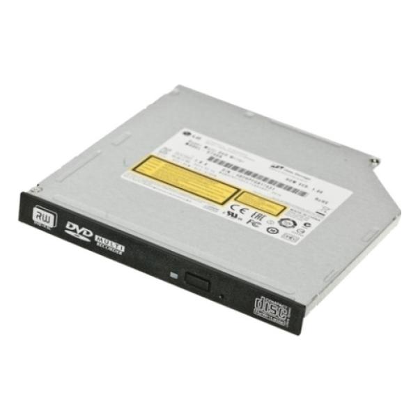 Привод DVD-RW тонкий LG GUE0N, SATA, DVD-Dual 8/8/12, DVD 24/24/6/8/24, DVD-RAM 5, CD 48/24/48, 0.5MB, для ноутбука, черный