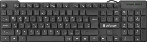 Клавиатура Defender OfficeMate HB-260, USB, черный, 45260