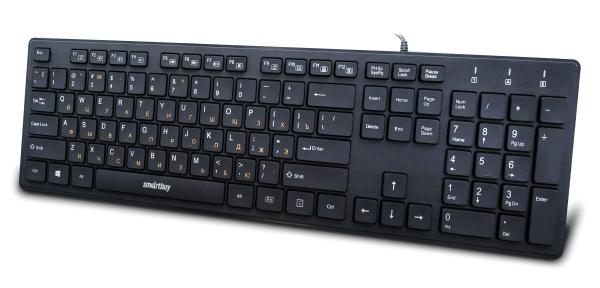 Клавиатура Smartbuy One 232 (SBK-232H-K), USB, USB hub*2AF, черный