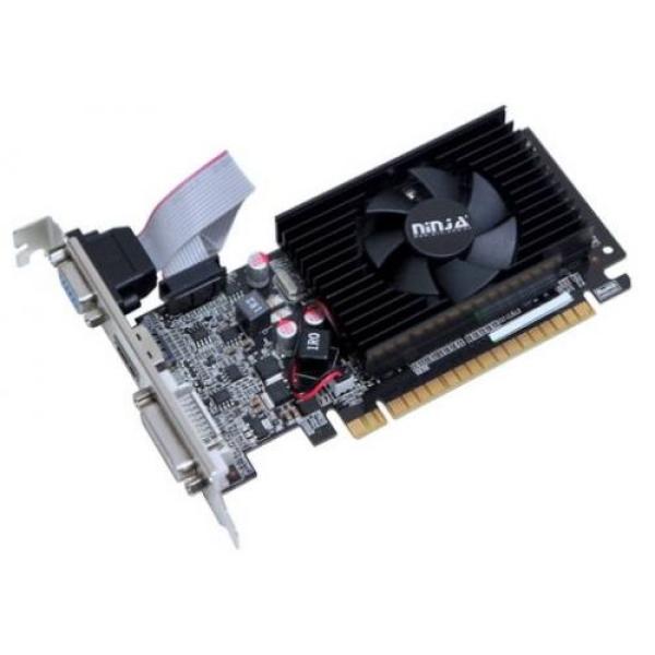 Видеокарта PCI-E GT210 Ninja NK21NPO13F, 1GB GDDR3 64bit 589/1200МГц, PCI-E2.0, DVI/HDMI/VGA, 19Вт