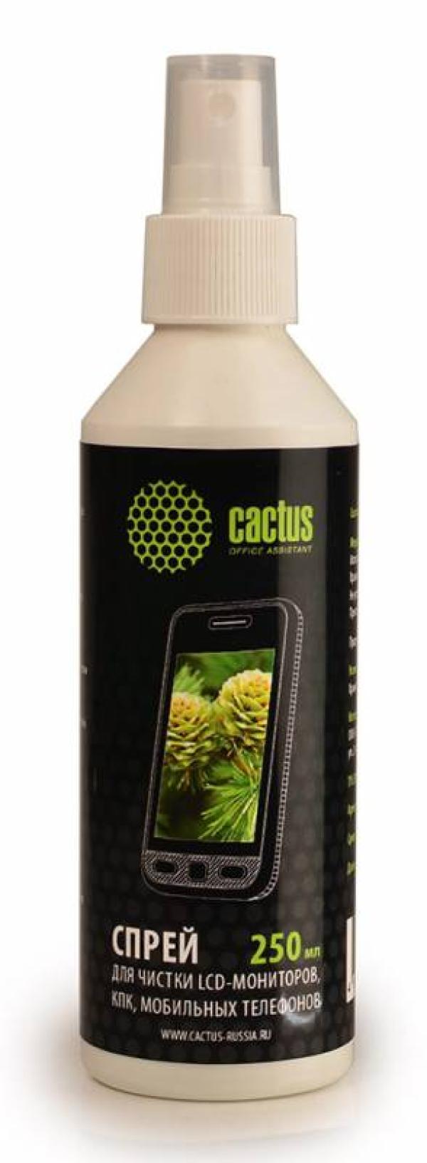 Средство для чистки мониторов ЖК Cactus CS-S3002, спрей, 250мл