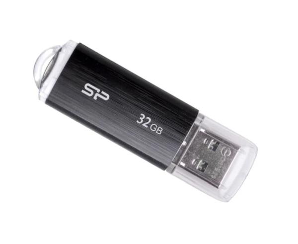 Флэш-накопитель USB2.0  32GB Silicon Power Ultima U02 SP032GBUF2U02V1K, черный