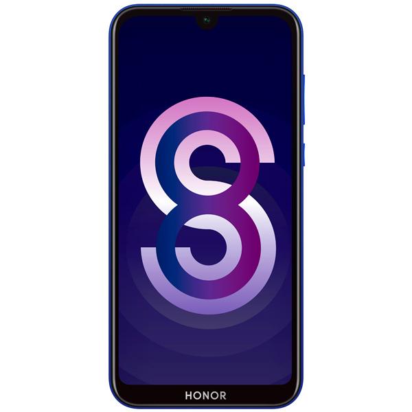 Смартфон 2*sim Huawei Honor 8S (51093SPG), MTK 4*2ГГц 32GB 2GB, 5.71" 1520*720, SDHC-micro, 4G, BT, WiFi, G-sensor, 2 камеры 13/5Мпикс, Android 9, 3020мАч, 70.8*147*8.45мм 146г, синий