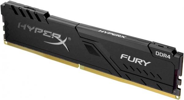 Оперативная память DIMM DDR4 16GB, 3200МГц (PC25600) Kingston HyperX Fury Black HX432C16FB3/16, 1.35В, радиатор
