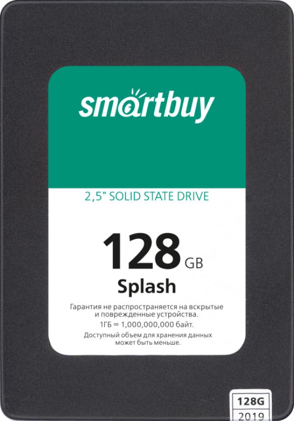 Накопитель SSD 2.5" SATA  128GB Smartbuy Splash MAS0902 (SBSSD-128GT-MX902-25S3), SATAIII, 3D TLC, 560/500MB/s