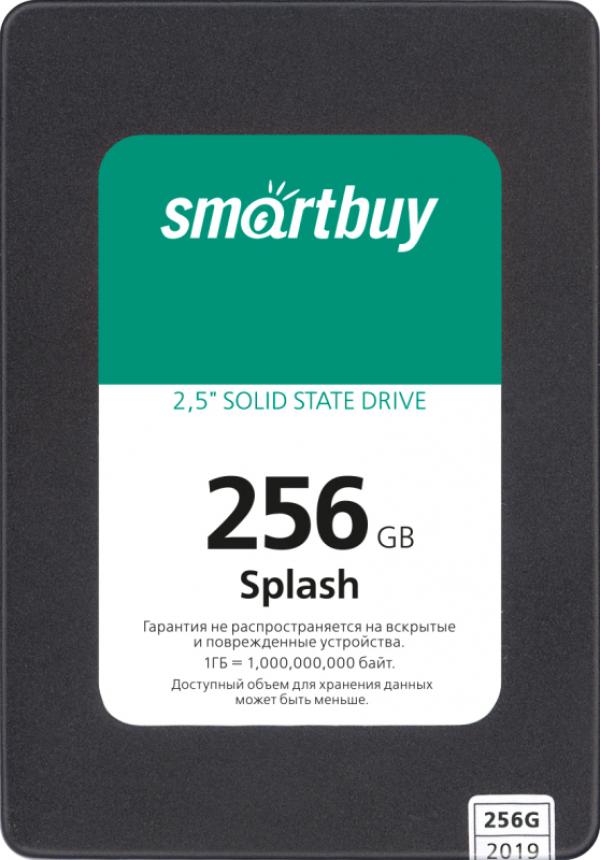 Накопитель SSD 2.5" SATA  256GB Smartbuy Splash (SBSSD-256GT-MX902-25S3), SATAIII, 3D NAND TLC, 560/500MB/s
