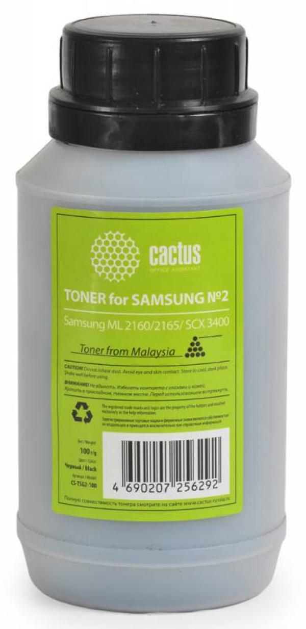 Тонер Cactus CS-TSG2-100, для принтера Samsung ML 2160/2165/ SCX 3400, 100г, флакон