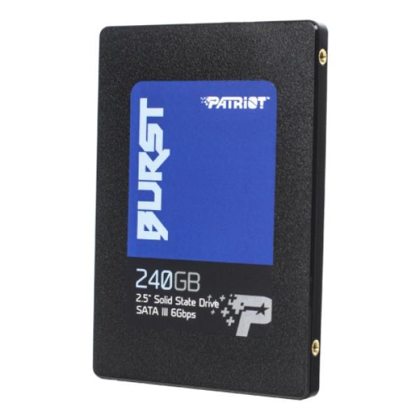 Накопитель SSD 2.5" SATA  240GB Patriot PBU240GS25SSDR, SATAIII, TLC, 555/500MB/s