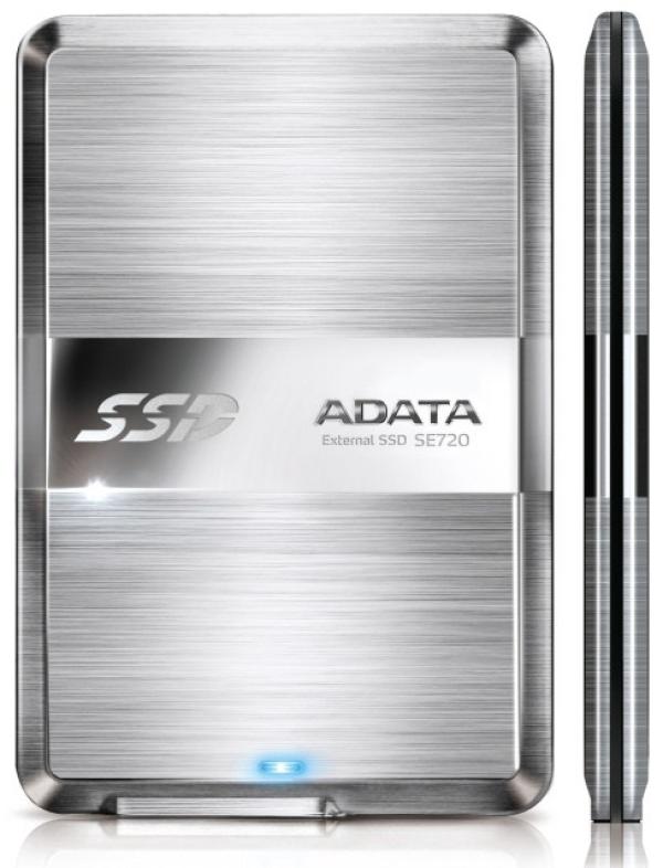 Накопитель SSD внешний A-Data ASE720-128GU3-CTI, 128GB, MLC, 400/300MB/s