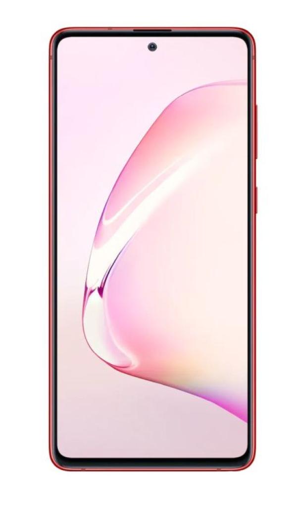 Смартфон 2*sim Samsung Galaxy Note 10 Lite SM-N770FZRMSER, 8*2.7ГГц, 128GB 6GB, AMOLED 6.7" 2400*1080, 4G, NFC, 4 камеры 12+12+12/32Мпикс, 4500мАч, Android 10, 76*163*8.7мм 199г, красный