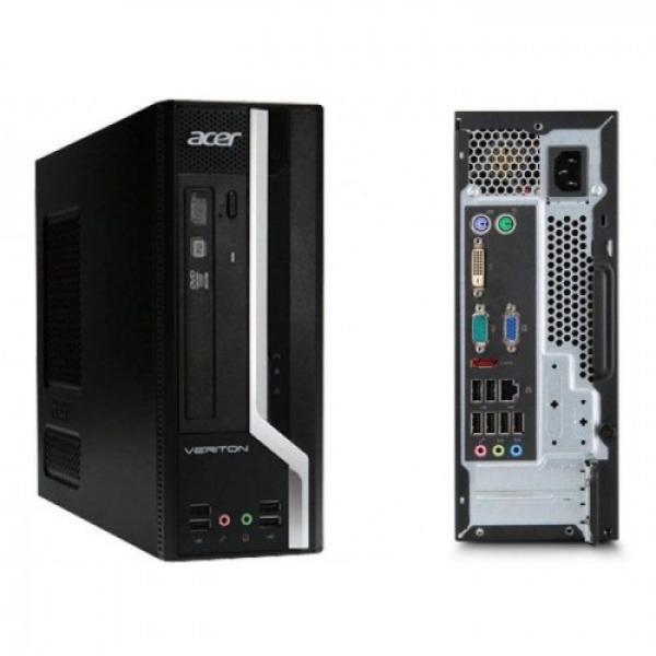 Компьютер Acer Veriton X2630G, Core i3-4130/ Звук Видео LAN1Gb/ DDR3 8GB/ SSD 120GB/ DVD-RW/ Win 10 Pro черный, Восстановленный