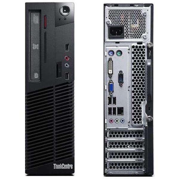 Компьютер Lenovo ThinkCentre M71, Core i3-2120 3.3/ Звук Видео LAN1Gb/ DDR3 8GB/ SSD 120GB/ DVD-RW/ Win 10 Pro черный, Восстановленный