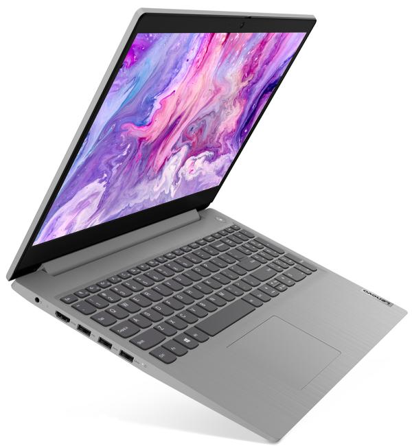 Ноутбук 15" Lenovo IdeaPad IP3 15IIL05 (81WE007FRK), Core i3-1005G1 1.2 8GB 512GB SSD 1920*1080 2*USB3.0 USB-C LAN WiFi BT HDMI камера SD 2.02кг DOS серый